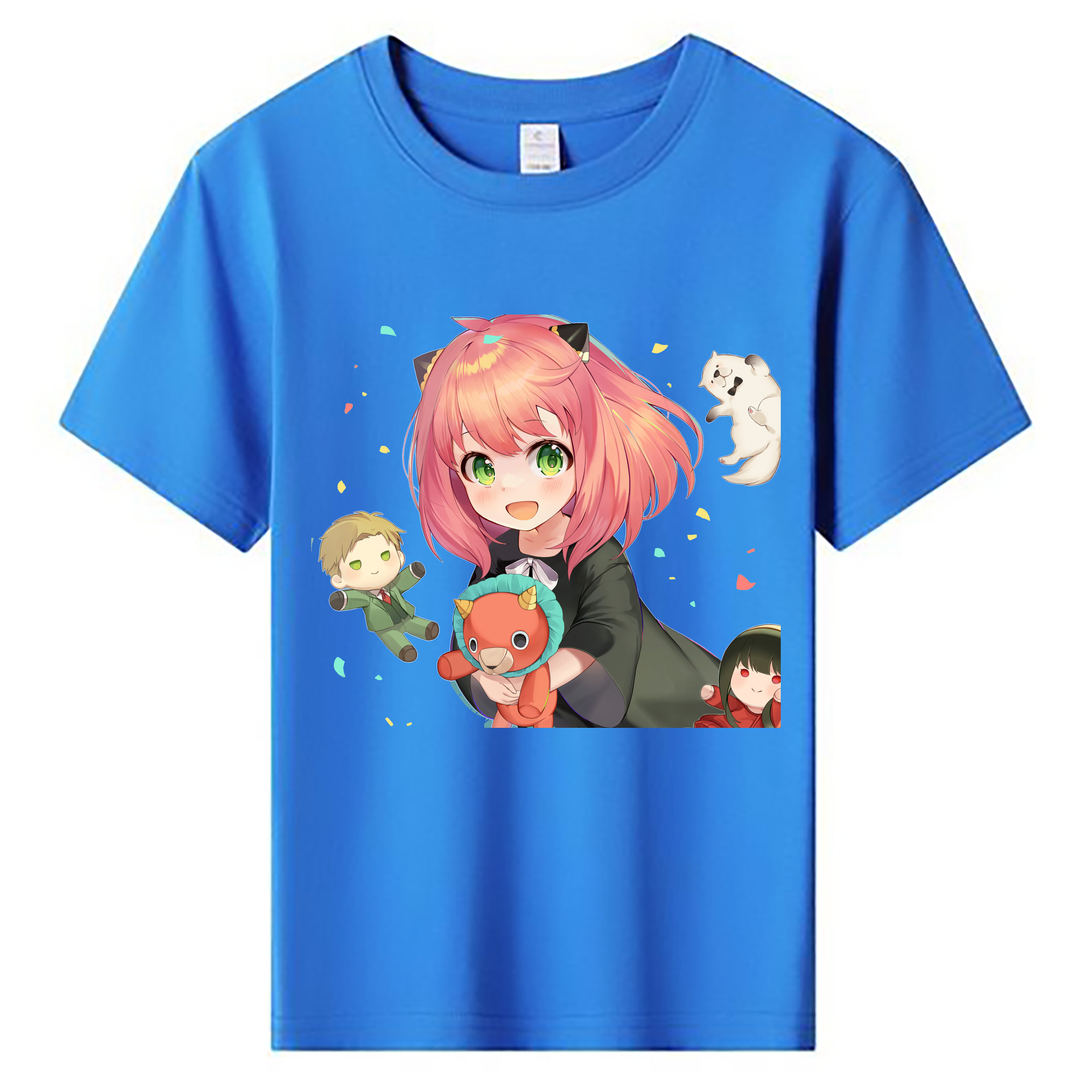 （画像用） SPY×FAMILY间谍家家酒 綿100％キッズTシャツ（フロントプリント）
